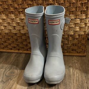 Hunter Light Blue Waterproof Boots